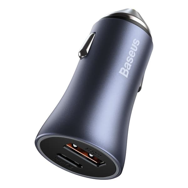 Baseus Golden Contactor Pro Snabbladdare för Bil USB Typ C / USB
