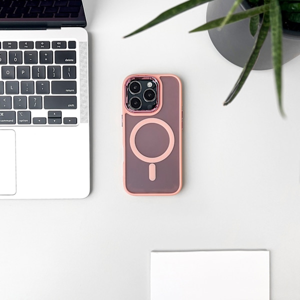 Magnetiskt Skal för iPhone 16 Plus med MagSafe - Rosa