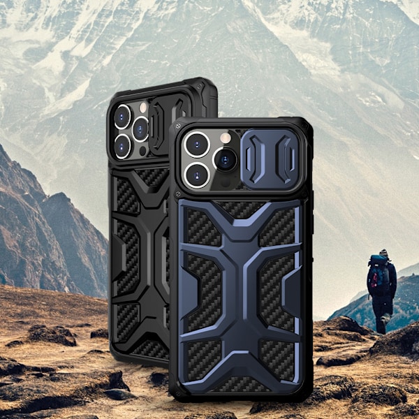 Nillkin Adventurer Skal för iPhone 13 Pro Blåt Pansarskydd med K