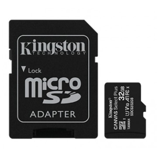 Kingston MikroSD-kort 32GB Canvas Select Plus inkl. Snabbadapter