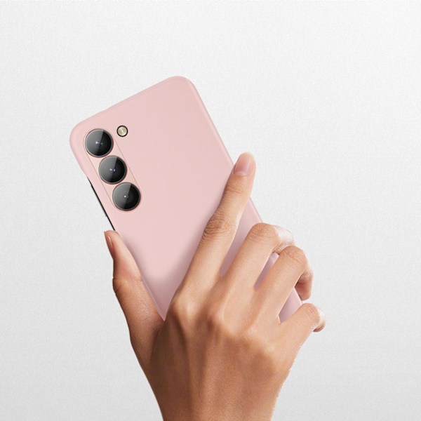 Elegant Samsung Galaxy S23+ Fodral i Konstläder Rödvitt | Dux Du