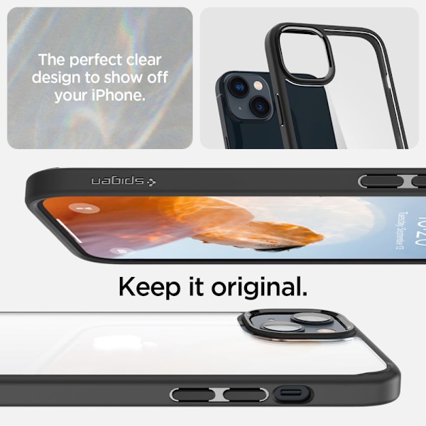 Spigen Ultra Hybrid Skal för iPhone 14 - Svart Matt