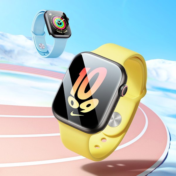 Tvåpack Baseus NanoCrystal Skärmskydd för Apple Watch 7/8/9 41mm