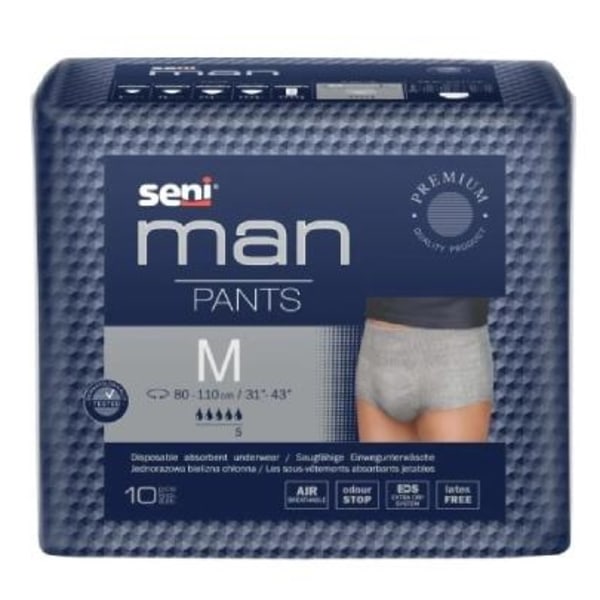 Seni Man Byxor 5 Absorberande Trosskydd - Medium/ 10 st.