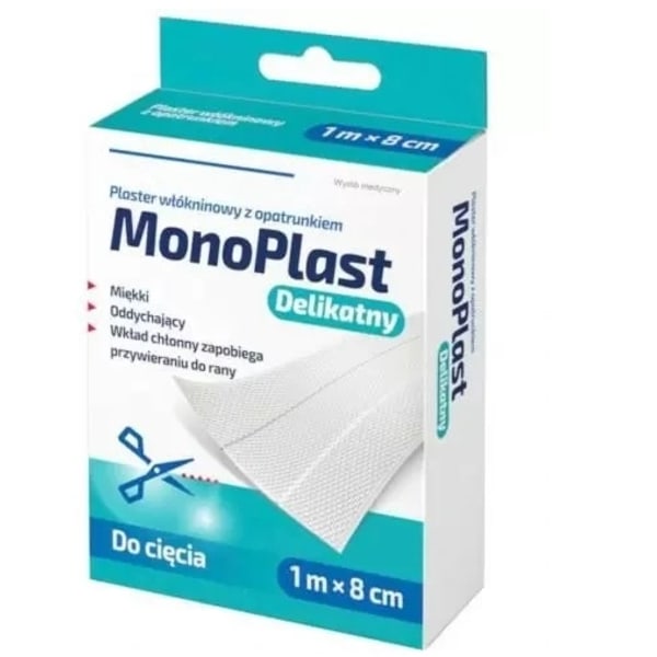 MonoPlast Sårplåster Nonwoven 1m x 8cm