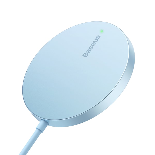 Baseus Simple Mini3 Magnetisk MagSafe Qi 15W Trådlös Laddare Blå