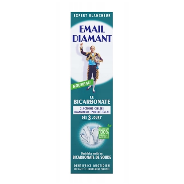 Fluortandkräm Email Diamant Bicarbonate/ 75 ml - Effektiv hygien