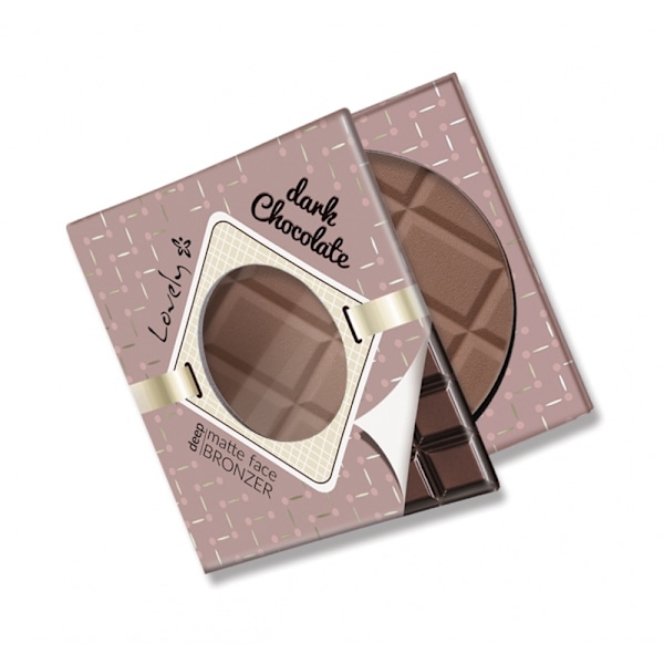 Lovely Mörk Choklad Matt Bronzer för Ansiktet - 9g