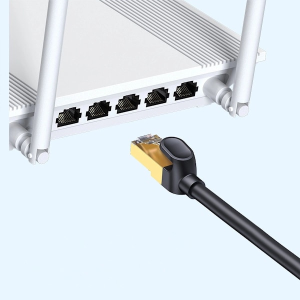 Baseus Speed Seven Snabb Nätverkskabel RJ45 10Gbps 5m Svart (WKJ