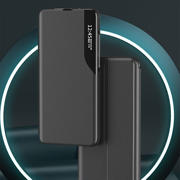 Röd Eco Läder Fodral med Stativfunktion för Xiaomi Redmi Note 11