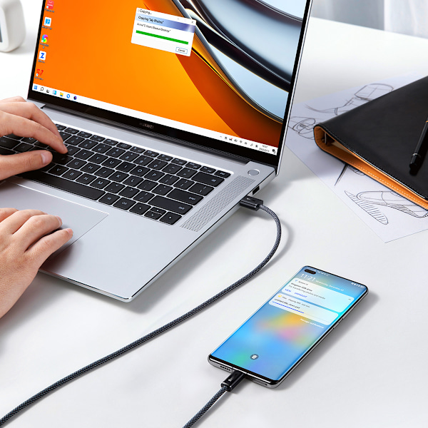 Baseus Dynamic Serien Kabel USB till USB Typ C 100W 1m Grå (CALD