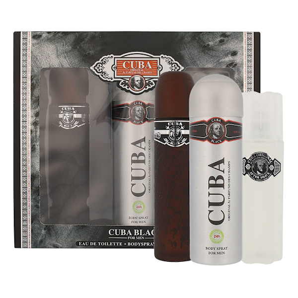 Cuba Original Black Presentkit Eau de Toilette 100ml + Deodorant