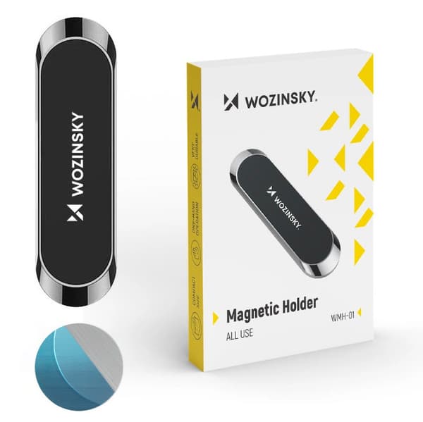 Wozinsky Magnetisk Instrumentbräda Hållare Självhäftande Svart (