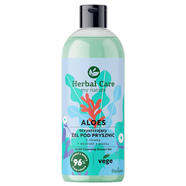 Farmona Herbal Care Aloe Vera Suihkugeeli Oliiviöljyllä, 500 ml