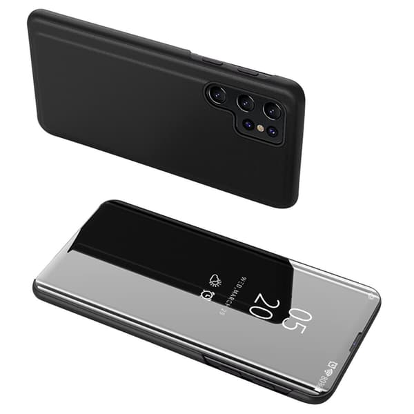 Skyddsfodral Clear View för Samsung A05s med lock - svart