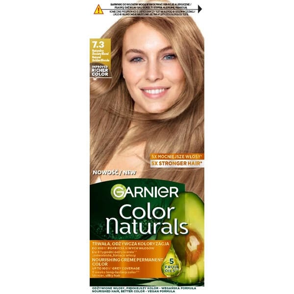 Garnier Color Naturals Ravitseva Hiusväri 7.3 Luonnollinen Kultainen Blondi