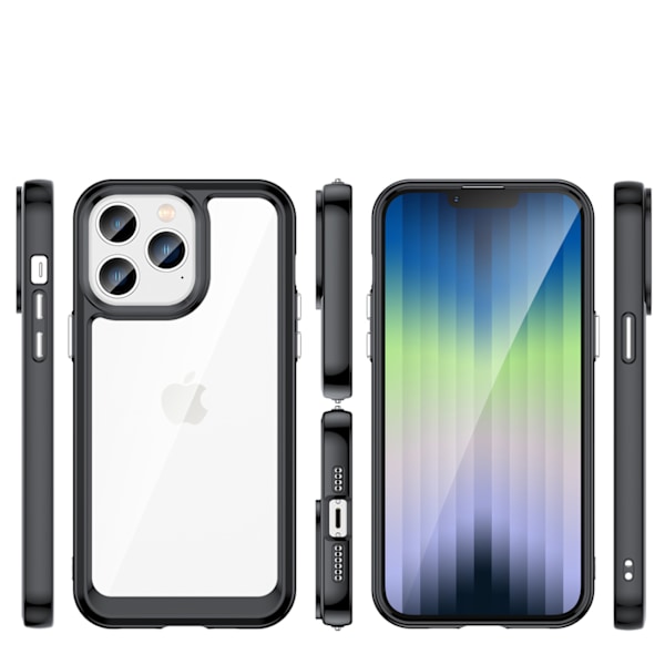 Skyddande Fodral för iPhone 14 Pro Max med Gelram Svart