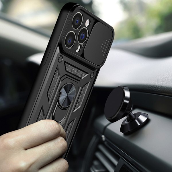 iPhone 13 Pro Max Hybrid Armor Camshield Skal med Kameraskydd -