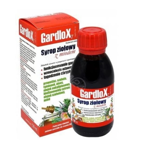 Örtig förkylningslindring med honung - Gardlox 7 - 120 ml