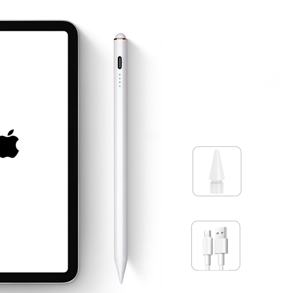 Joyroom JR-X9 Aktiv Stylus Penna för Apple iPad Vit (JR-X9)