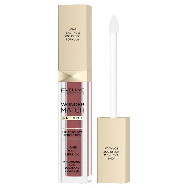 Eveline Cosmetics Wonder Match Nestemäinen Huulipuna 07 Toffee, 6,8 ml