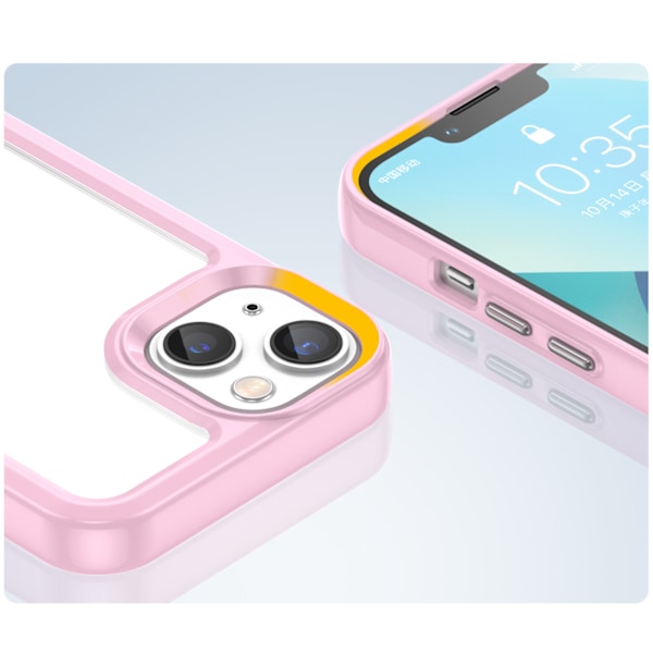 Yttre Rymdfodral för iPhone 14 Plus - Styvt Skal med Gelram/ Ros