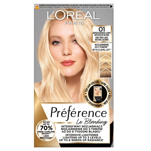 L'Oreal Paris Preference Le Blonding Hårfärg 01 Mycket Ljus Natu
