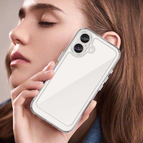 iPhone 16 Plus Transparent Gelram Fodral - Outer Space Design