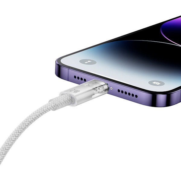 Baseus Explorer Series USB till Lightning-kabel 2/4A 2m vit (CAT
