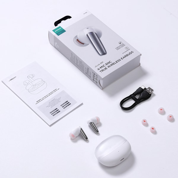 Trådlösa In-Ear Hörlurar Joyroom Jbuds Series JR-BB1 TWS - Vit