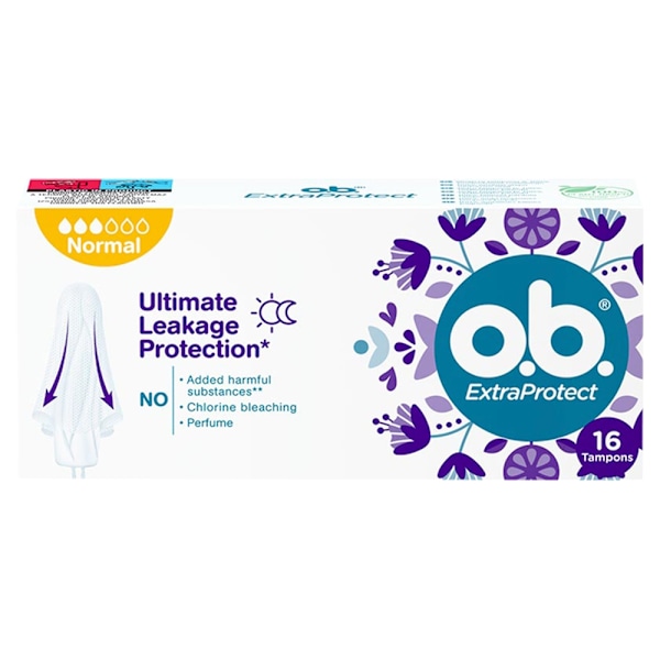 Tamponer O.B. ExtraProtect Normal/ 16-pack