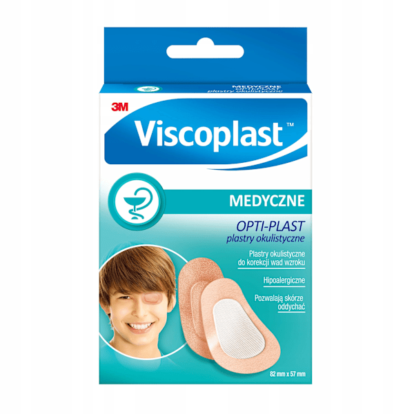 Viscoplast Opti-plast för skonsam hudvård/ 82x57 mm/ 10-pack