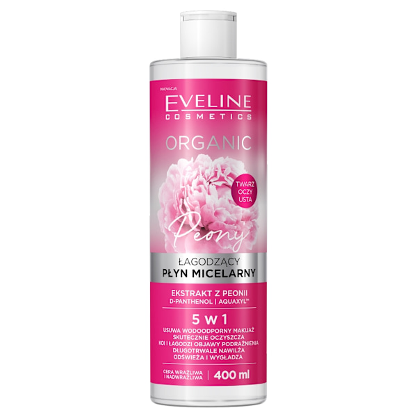 Eveline Cosmetics Ekologiskt Mild Micellärvatten med Pion/ 400ml