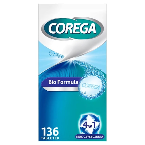 Corega Bio Formula Rengöringstabletter för Tandproteser/ 136 sty