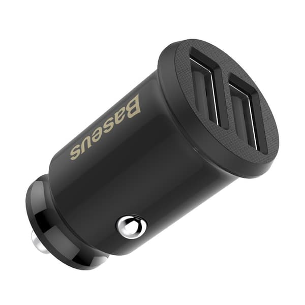 Baseus Grain Mini Biladapter CCALL-ML01 med Dual USB-A Portar 3.