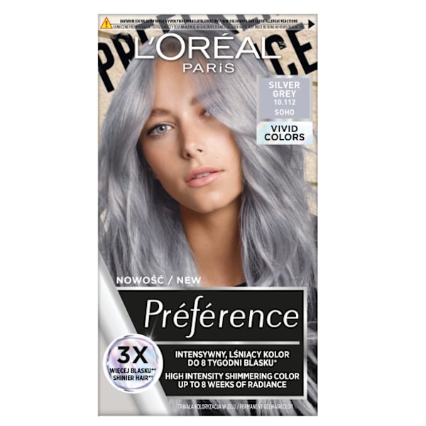 L'Oréal Paris Preference Vivid Colors Permanent hårfärg 10.112 S