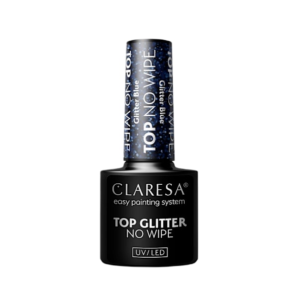 Claresa Täcklack med Glitterpulver/ No Wipe Topcoat - Glittrig B