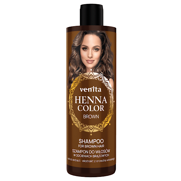 Venita Henna Väri Sampoo Ruskeille Hiuksille, 300 ml