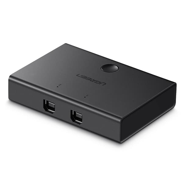 Ugreen USB-omkopplare 2xUSB-B till USB-A - svart (30345)