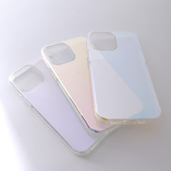 Aurora Skal för iPhone 13 Pro Max/ Gelöverdrag i Opaliserande Bl