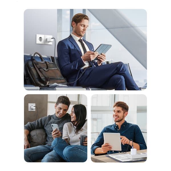 Ugreen Nexode Mini CD318 Laddare USB-C GaN 20W Vit - PD 3.0 / QC