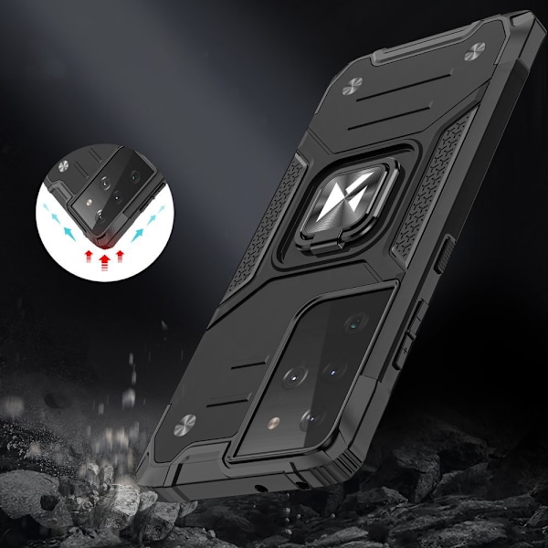Wozinsky Hybrid Skal med Stötskydd & Magnetiskt Stöd för Samsung