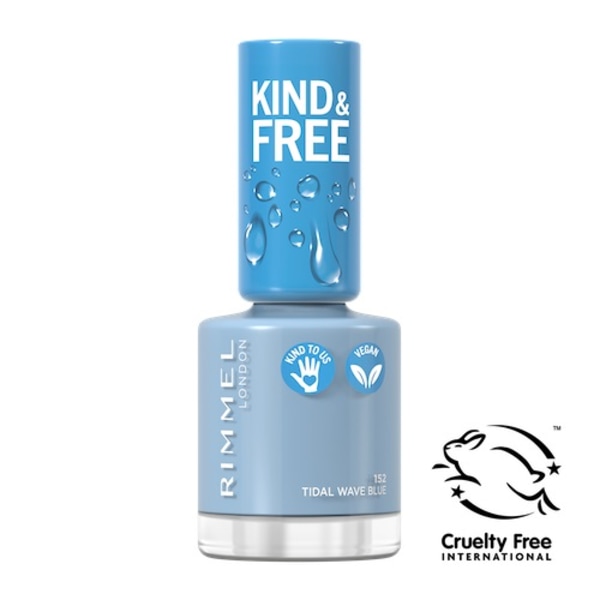 Vegan Nagellack - Rimmel Kind & Free i 152 Tidal Wave Blue/ 8 ml