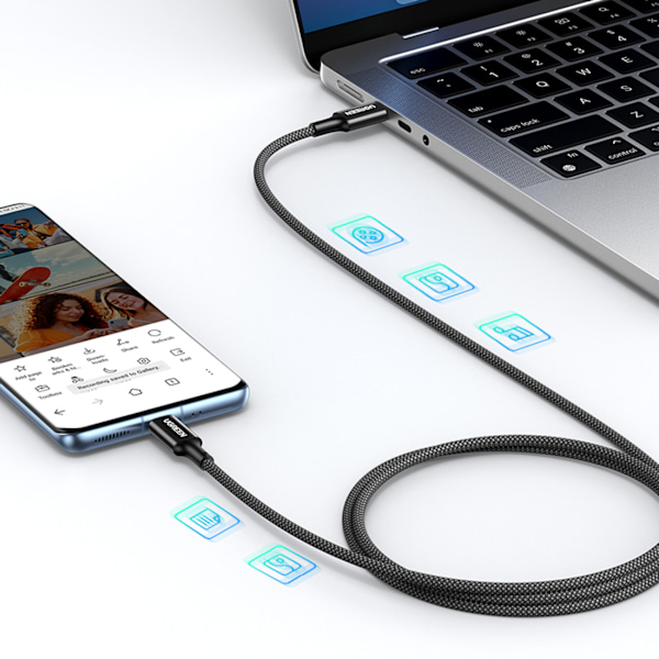 Ugreen USB-C till USB-C Kabel US557/ 100W PD/ 1m - Svart
