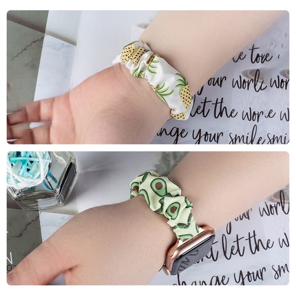 Elastiskt Textilarmband för Apple Watch 7/6/5/4/3/2/SE (45/44/42