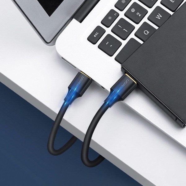 Ugreen USB-A 3.0-kabel/ 5Gb/s/ 1m/ svart