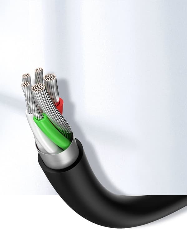 Ugreen US287 60118 USB-A / USB-C Kabel/ 3A/ 2m/ Svart