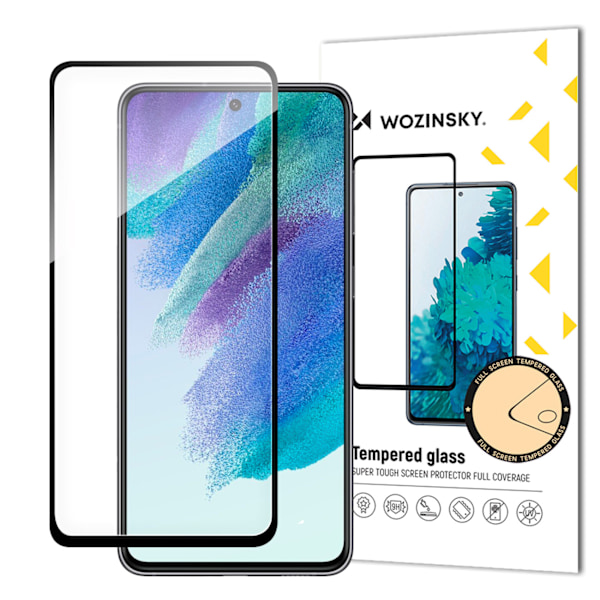 Härdat Glas Full Glue Skärmskydd med Ram för Samsung S23 FE - Sv