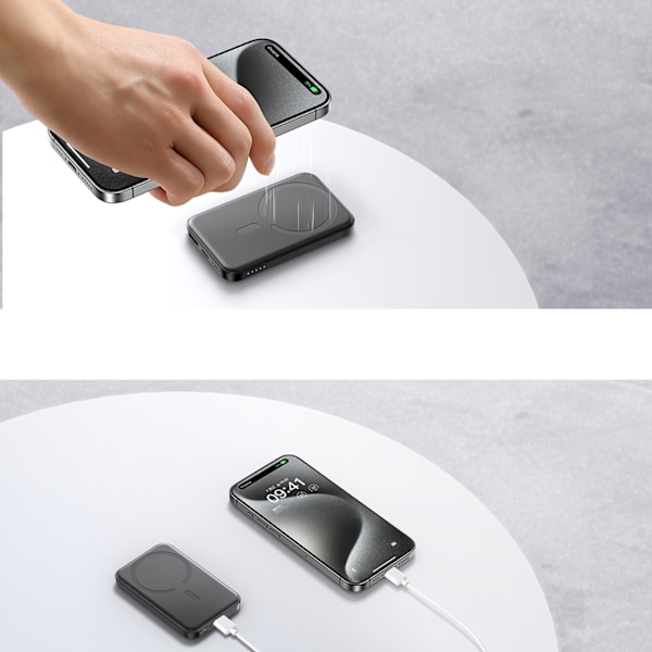 Joyroom JR-W020 5000mAh Powerbank/ Induktiv Laddare/ USB-A/USB-C