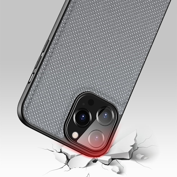 Dux Ducis Fino nylonfodral för iPhone 13 Pro Max/ grå